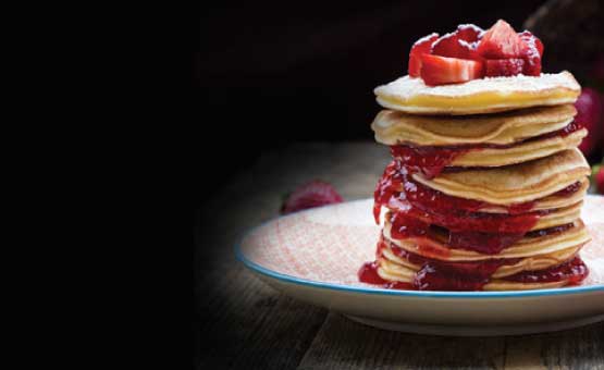 Receta: Pancakes Frutos Rojos