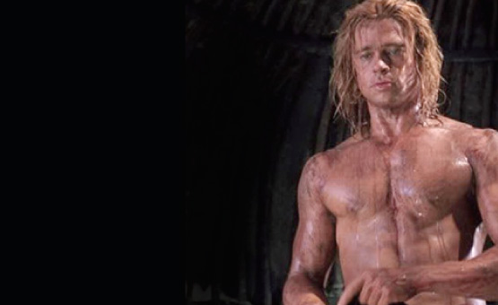 Entrenamiento de Brad Pitt para Troya