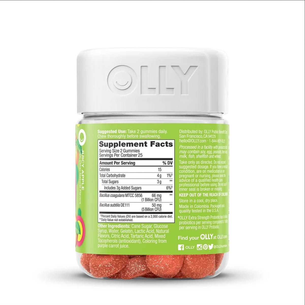 Probiotics Extra Fuerte (50 gom) - OLLY - Imagen 2