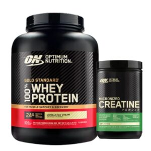 PAK ON WHEY GOLD STANDARD (5LB) + CREATINA POWDER (600GR)